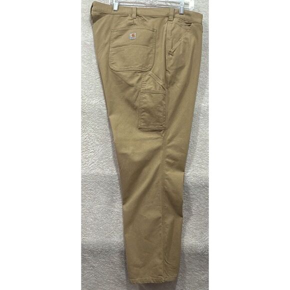 Carhartt Women Plus 26W Original Fit Crawford Carpenter Pants Tan Rugged Flex - Picture 8 of 10